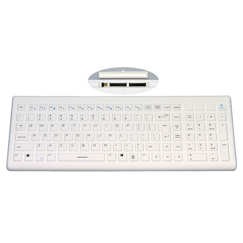 Teclado con teclas digitales - JH-WKB550 - Jinghong Industrial - de silicona / lavable / inalámbrico