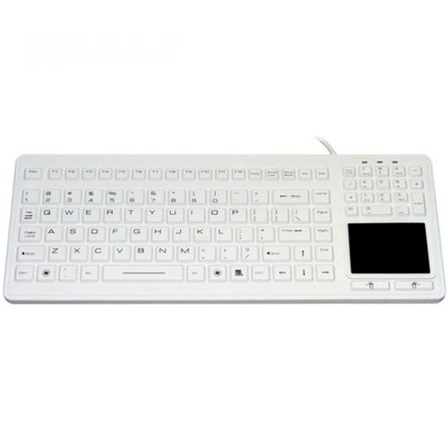 Teclado médico con alfombrilla táctil - JH-IKB170 - Jinghong Industrial - de silicona / lavable / impermeable