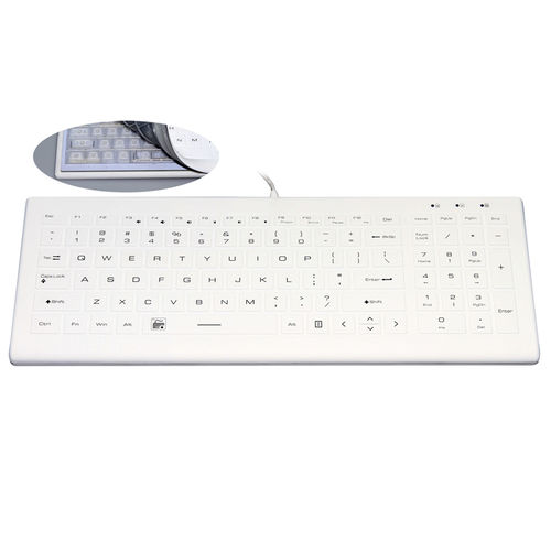 Teclado médico con teclas digitales - JH-IKB600 - Jinghong Industrial - de silicona / lavable / desinfectable