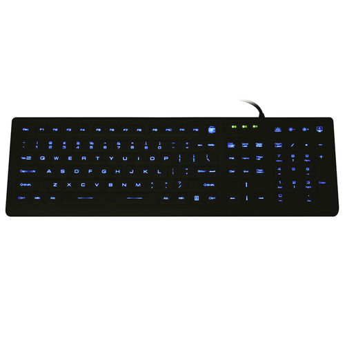 Teclado con teclas digitales - JH-IKB310BL - Jinghong Industrial - de silicona / lavable / desinfectable