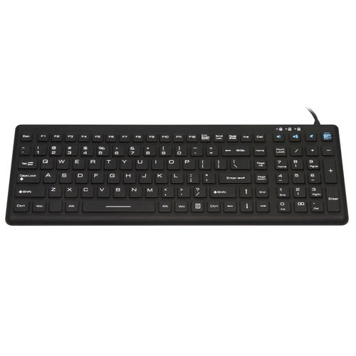 Teclado médico antibacterias - JH-IKB260 - Jinghong Industrial - con teclas digitales / de silicona / de caucho de silicona