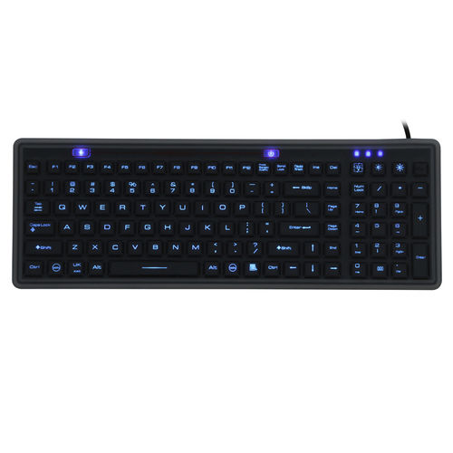 Teclado médico con teclas digitales - JH-MB106BL - Jinghong Industrial - de silicona / lavable / USB