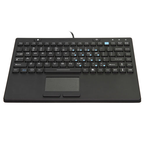 Teclado médico con alfombrilla táctil - JH-IN86KB - Jinghong Industrial - de silicona / lavable / desinfectable
