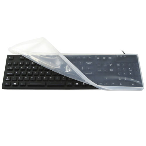 Teclado médico con teclas digitales - JH-IKB105M - Jinghong Industrial - de silicona / impermeable / hermético