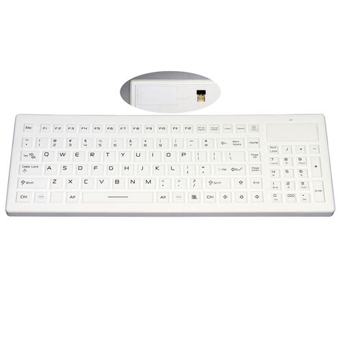 Teclado con teclas digitales - JH-WKB830 - Jinghong Industrial - de silicona / lavable / desinfectable