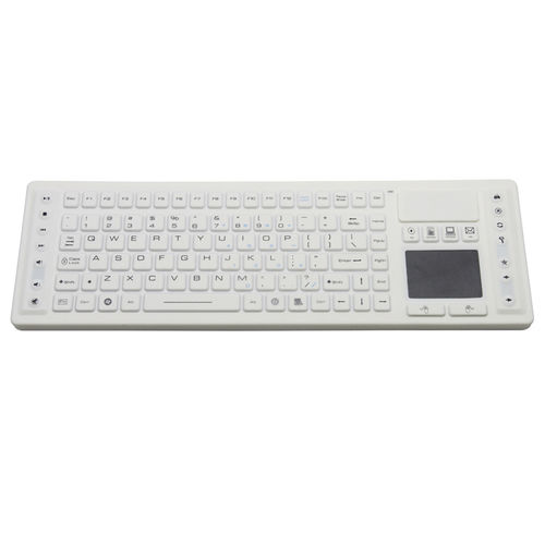 Teclado con alfombrilla táctil - JH-TBK104 - Jinghong Industrial - con puntero / de silicona / lavable