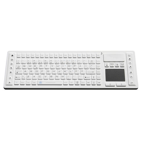 Teclado médico con alfombrilla táctil - JH-IBT500 - Jinghong Industrial - con puntero / de silicona / desinfectable
