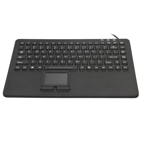 Teclado con alfombrilla táctil - JH-IN87KB - Jinghong Industrial - de silicona / lavable / impermeable
