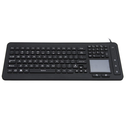Teclado con alfombrilla táctil - JH-IKB98 - Jinghong Industrial - de silicona / impermeable / de higiene