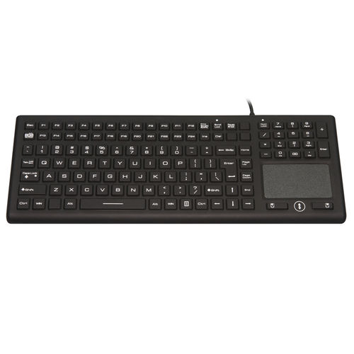 Teclado con alfombrilla táctil - JH-IKB370 - Jinghong Industrial - de silicona / lavable / antimicrobiano
