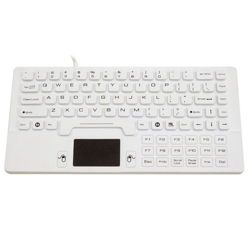Teclado con alfombrilla táctil - JH-IKB89 - Jinghong Industrial - de silicona / lavable / desinfectable