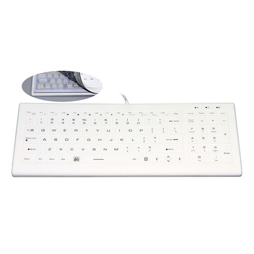 Teclado con teclas digitales - JH-IKB660 - Jinghong Industrial - de silicona / lavable / USB