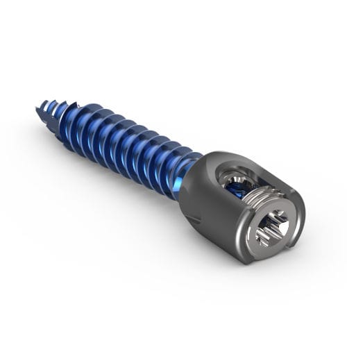 Tornillo pedicular lumbar - Kinetical SRL - poliaxial / de titanio