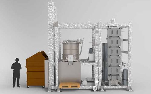 Sistema de tratamiento de desechos para material peligroso - Converter® H1000 - OMPECO SRL - para la industria farmacéutica / médicos / automático