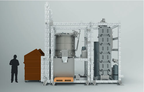 Sistema de tratamiento de desechos para material peligroso - Converter® H2000 - OMPECO SRL - para la industria farmacéutica / médicos / automático