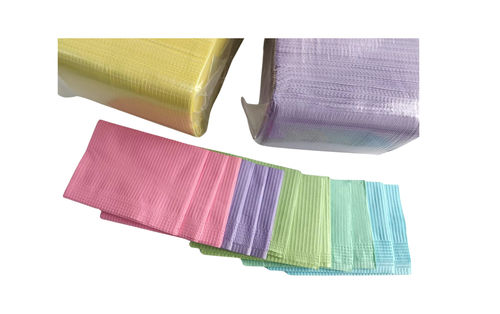 Babero médico desechable - Debo.Ltd - para adulto / azul / verde