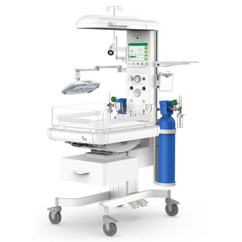 Mesa de reanimación neonatal con lámpara de fototerapia - Ecosy 930 - CHANGSHA BAMC MEDICAL DEVICES CO., LTD - con respirador / con monitor / con almacenamiento