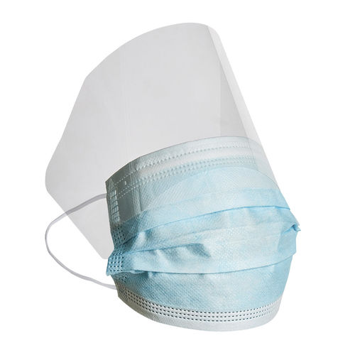 Mascarilla quirúrgica EN14683 - 500029 - Pharmapiù srl - con visera / para adulto / verde