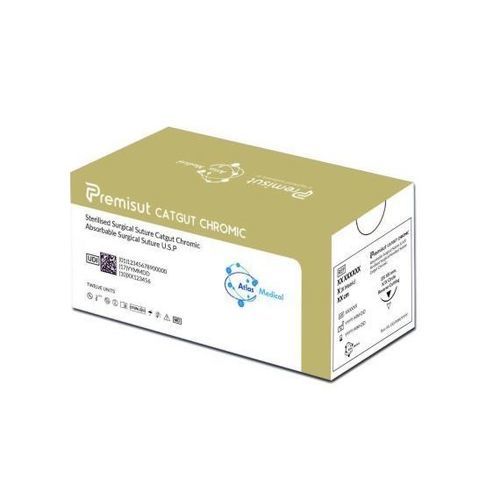 Hilo de sutura reabsorbible - Premisut Catgut Chromic - Atlas Medical - cirugía oftálmica / cirugía plástica / cirugía de los tejidos blandos