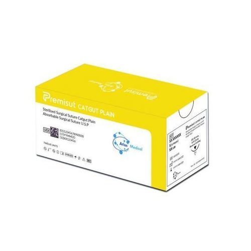 Hilo de sutura reabsorbible - Premisut Catgut Plain - Atlas Medical - cirugía oftálmica / cirugía plástica / cirugía de los tejidos blandos