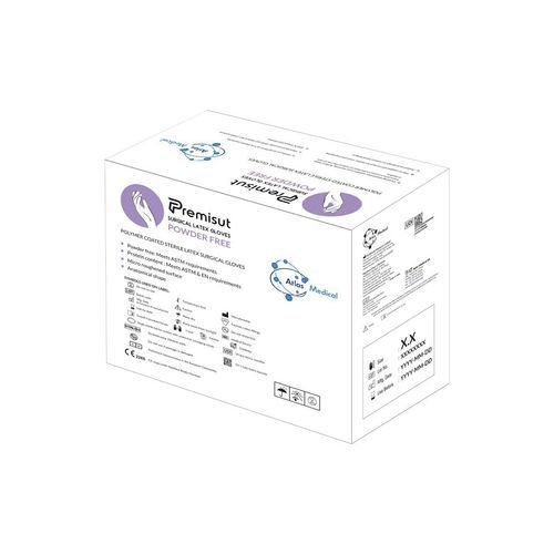 Guante de látex - AMSGPF series - Atlas Medical - quirúrgico / sin polvo / estéril