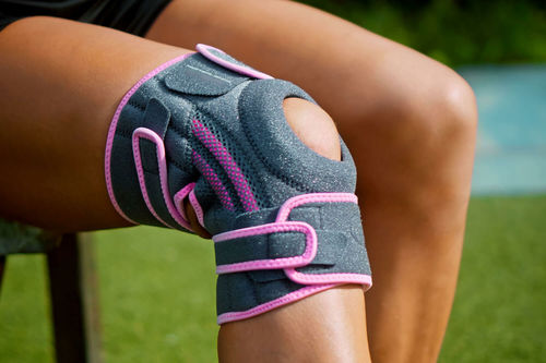 Banda de sujeción para rodilla - Horizonte Sport Products - con abertura en la rodilla