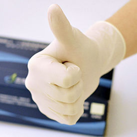 Guante de látex - AM-S606-1 - AM Medical Equipment - médico / ambidiestros / L