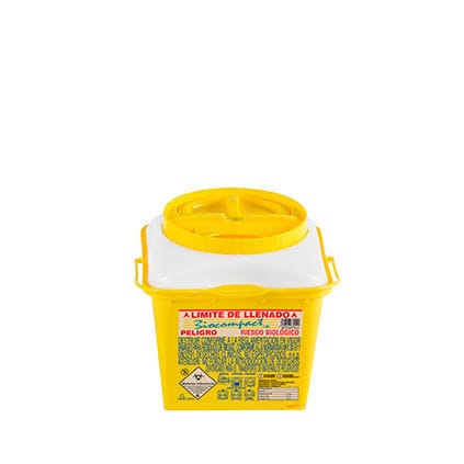 Contenedor de desechos - BioCompact - Sanypick Plastic SA. - apto para autoclave / apilable / seguro