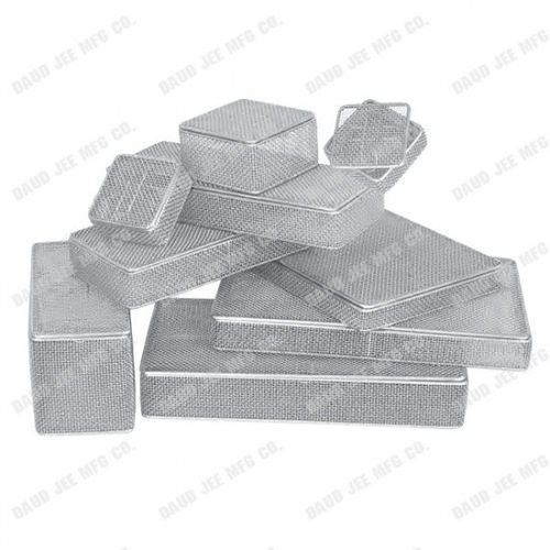 Recipiente de esterilización para instrumental - DJ-4344RL - DAUD JEE MFG. CO - perforado / de acero inoxidable / enrejado