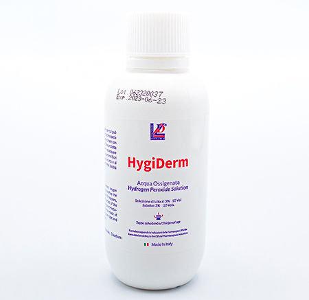 Detergente líquido - HygiDerm - Liofilchem S.r.l. - 1000 mL / 250 mL / peróxido de hidrógeno