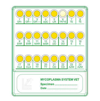 Kit de prueba para enfermermedades infecciosas - 72593 - Liofilchem S.r.l. - para prueba de susceptibilidad antibiótica / veterinario / Mycoplasma