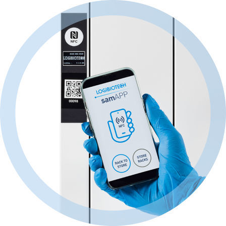 Aplicación Android de gestión - samAPP - LOGIBIOTECH SRL - para transporte / para laboratorio de histología / Androïd