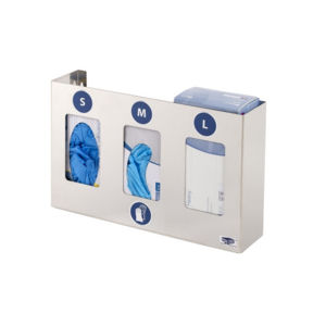 Dispensador de guantes - 20.B957330	 - Medicom SAS - de pared / de acero inoxidable