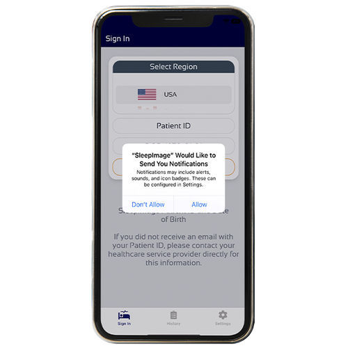 Aplicación para móviles de registro - SleepImage - médica / iOS / Androïd