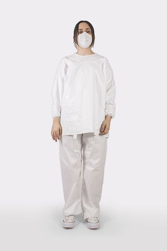 Conjunto sanitario para mujer - UNIFORMIDAD LABORAL BARBERÁ, SL ULB MEDICAL - de polipropileno / desechable / transpirable
