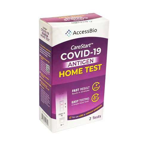 Kit de prueba para COVID-19 - CareStart™ - Access Bio, Inc. - para antígenos / SARS-COV-2 / nasal