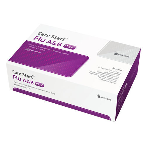 Prueba rápida de gripe - CareStart™ - Access Bio, Inc. - de influenza A / de influenza B / de garganta