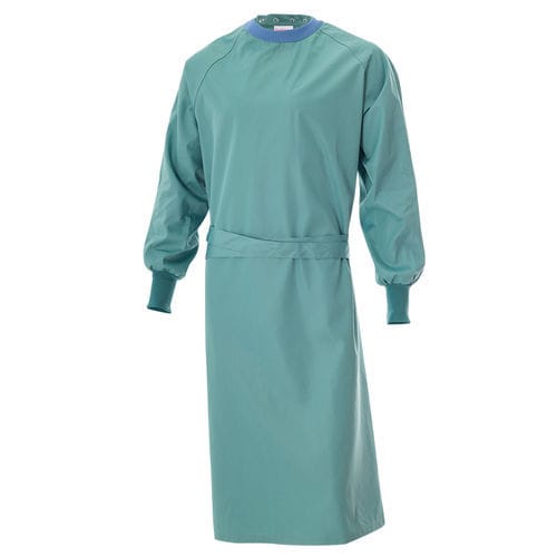 Bata quirúrgica unisex - Europe Bata - Technotex Quality Fabrics SLU - de poliéster / impermeable / azul