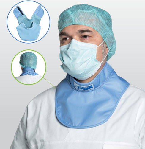 Collarín tiroidal de protección radiológica protección delantera - X-Versus - Technotex Quality Fabrics SLU - 0,35 mm