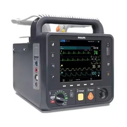 Desfibrilador externo semiautomático - HeartStart Intrepid - PHILIPS - con monitor