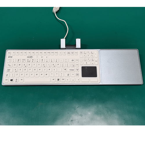 Teclado médico con alfombrilla táctil - T530-SG - Guangzhou GT-Interaction Technology Co., Ltd - de aluminio / lavable / desinfectable