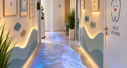 Sala de espera inmersiva - Mon LUMI - para centro sanitario / para habitación para cuidados intensivos / para hospital