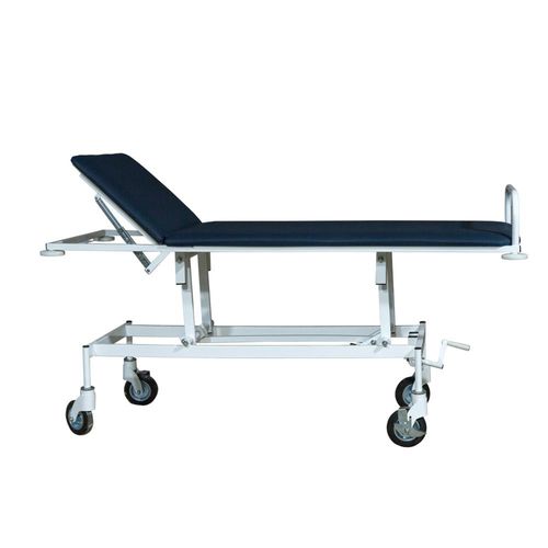 Carro camilla para traslado de pacientes - TPBR - Zapovit - mecánico / con respaldo regulable / de 2 secciones