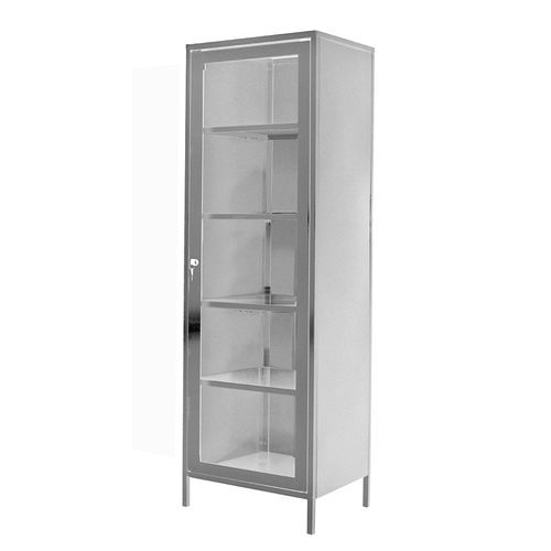Armario con estante - BL-1(N) - Zapovit - con puerta / de acero inoxidable / con 1 puerta