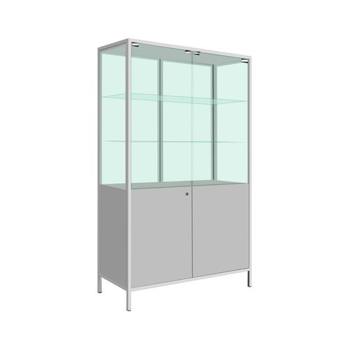 Armario con puerta - SHM-2C - Zapovit - con estante / de metal / con 4 puertas