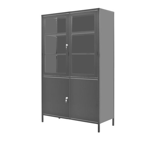 Armario con estante - SHM-2C(N) - Zapovit - con puerta / de acero inoxidable / con 4 puertas