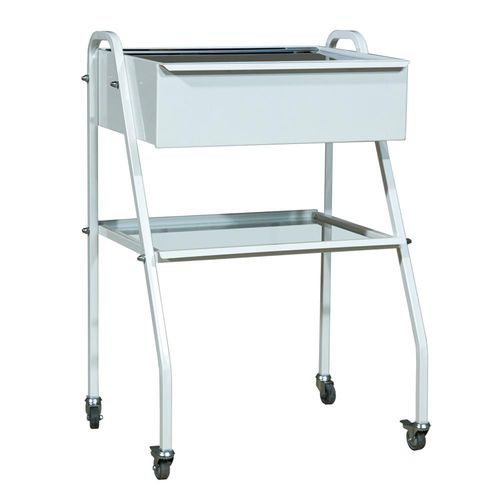 Mesa de trabajo - CM-3 - Zapovit - con ruedas / de acero inoxidable / con cajones