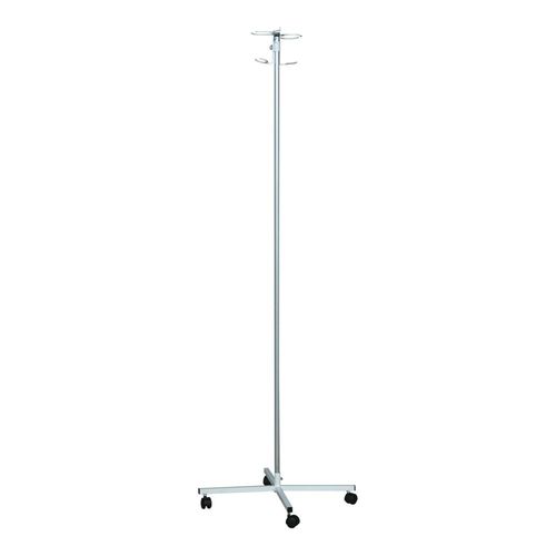 Portasueros con ruedas - SHDV-P - Zapovit - 2 ganchos / con soporte para bomba de infusión