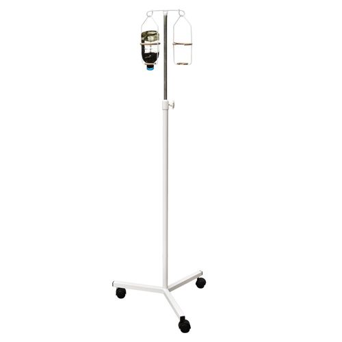 Portasueros con ruedas - SHDV-E - Zapovit - 2 ganchos / telescópico / con soporte para bomba de infusión