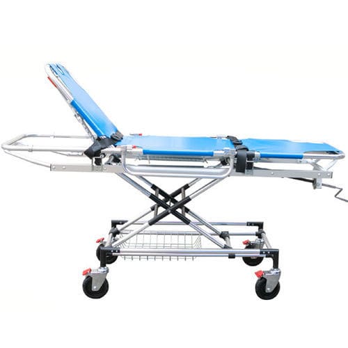 Carro camilla de emergencia - YC-H1	 - Suzhou Tingeer Import and Export Co., Ltd. - manual / de altura variable / con respaldo regulable